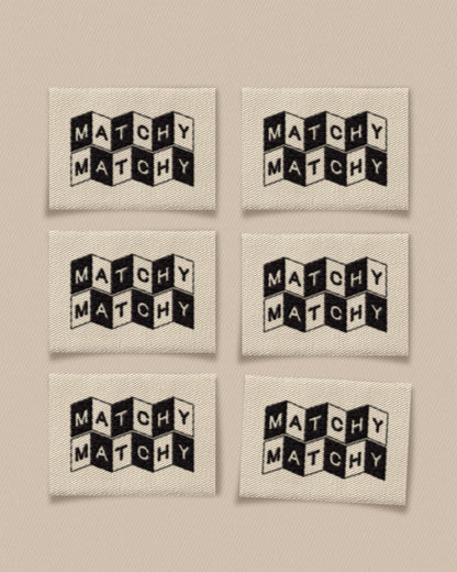 Matchy Accordion Ivory Large Garment Labels