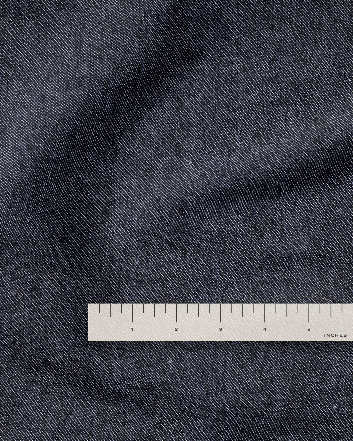 Indigo Twill Linen Cotton Denim