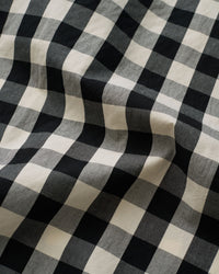 Black Medium Gingham Premium Cotton