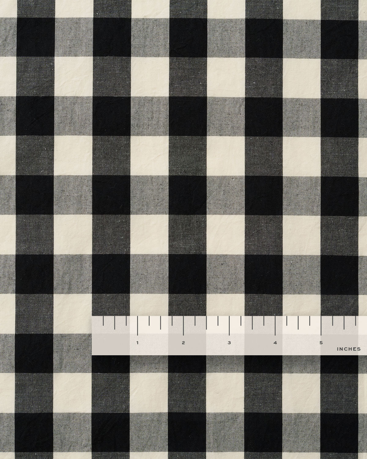 Black Medium Gingham Premium Cotton