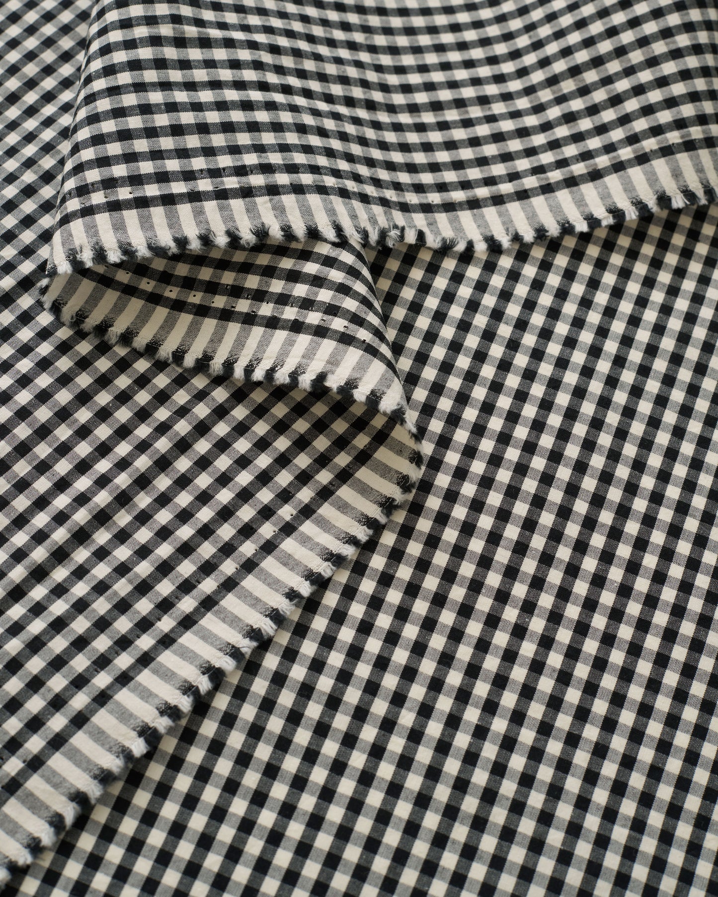 Black Micro Gingham Premium Cotton