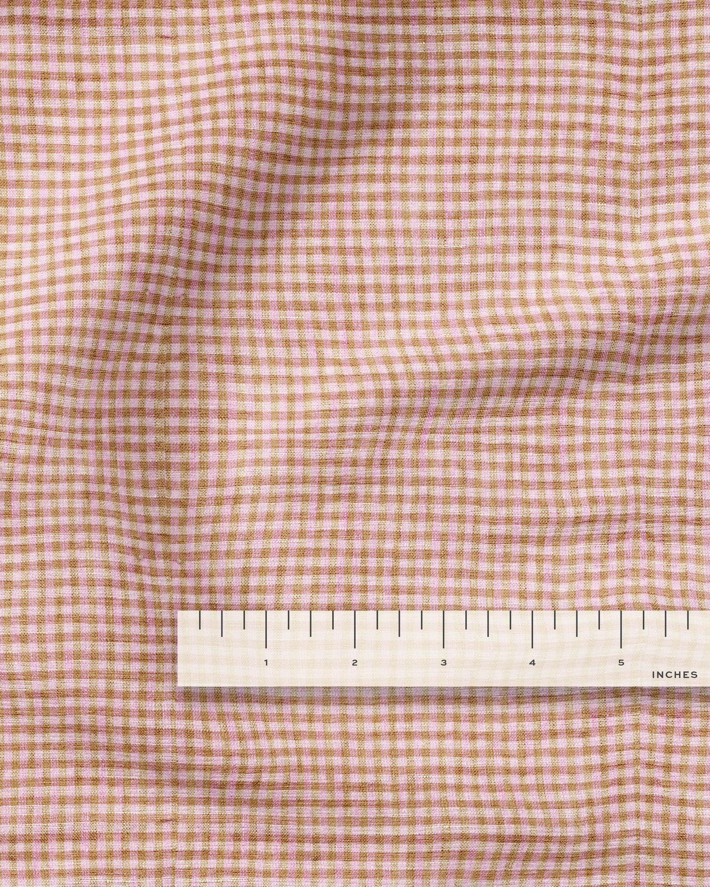 Micro Bubblegum Gingham Linen