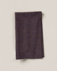 Micro Dusk Gingham Washed Linen