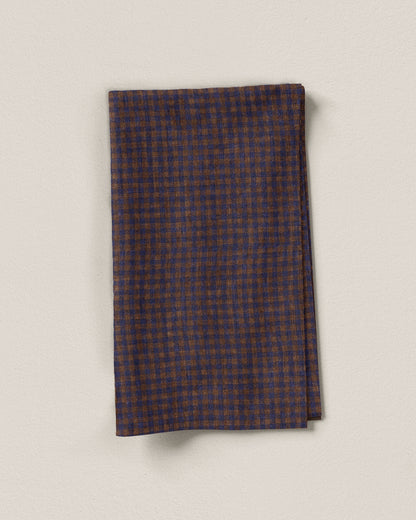 Micro Dusk Gingham Linen