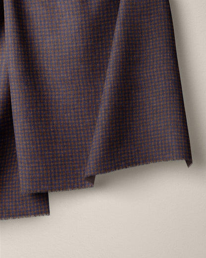 Micro Dusk Gingham Linen