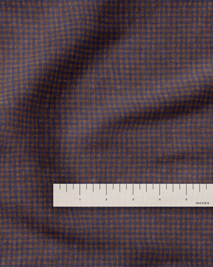 Micro Dusk Gingham Linen