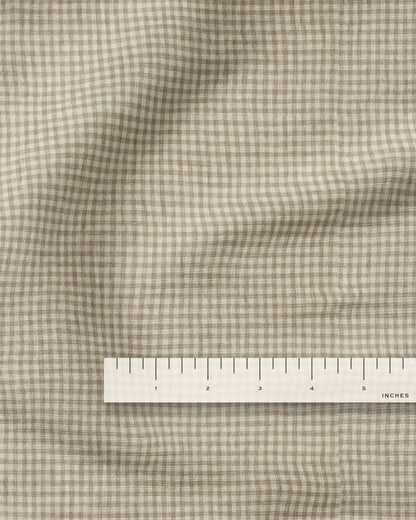 Micro Toast Gingham Linen