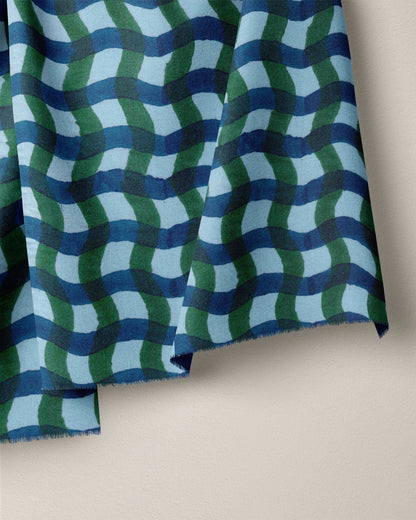 Midnight Dip Organic Cotton Block Print