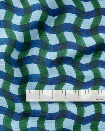 Midnight Dip Organic Cotton Block Print