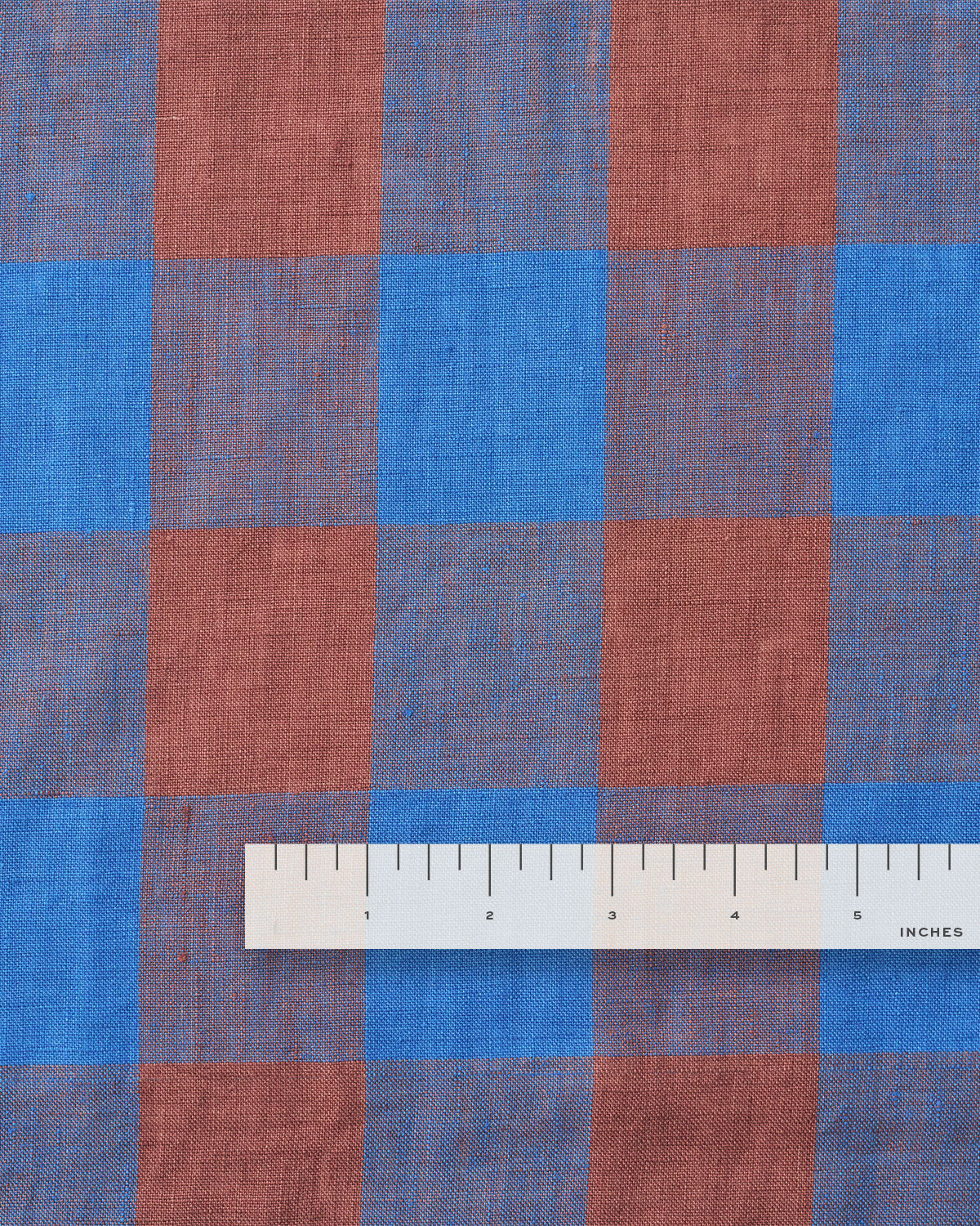 Mulberry Truffle Jumbo Gingham Washed Linen