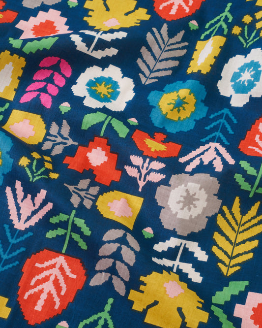 Multi Digi Floral Block Print