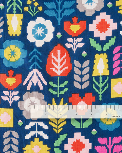 Multi Digi Floral Block Print