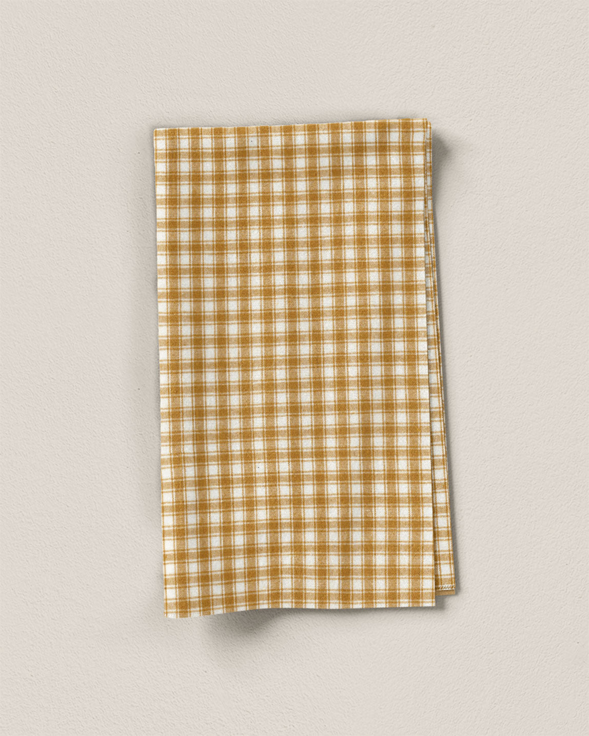 Mustard Cafe Check Cotton