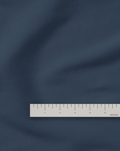 Navy Washed Cotton Poplin
