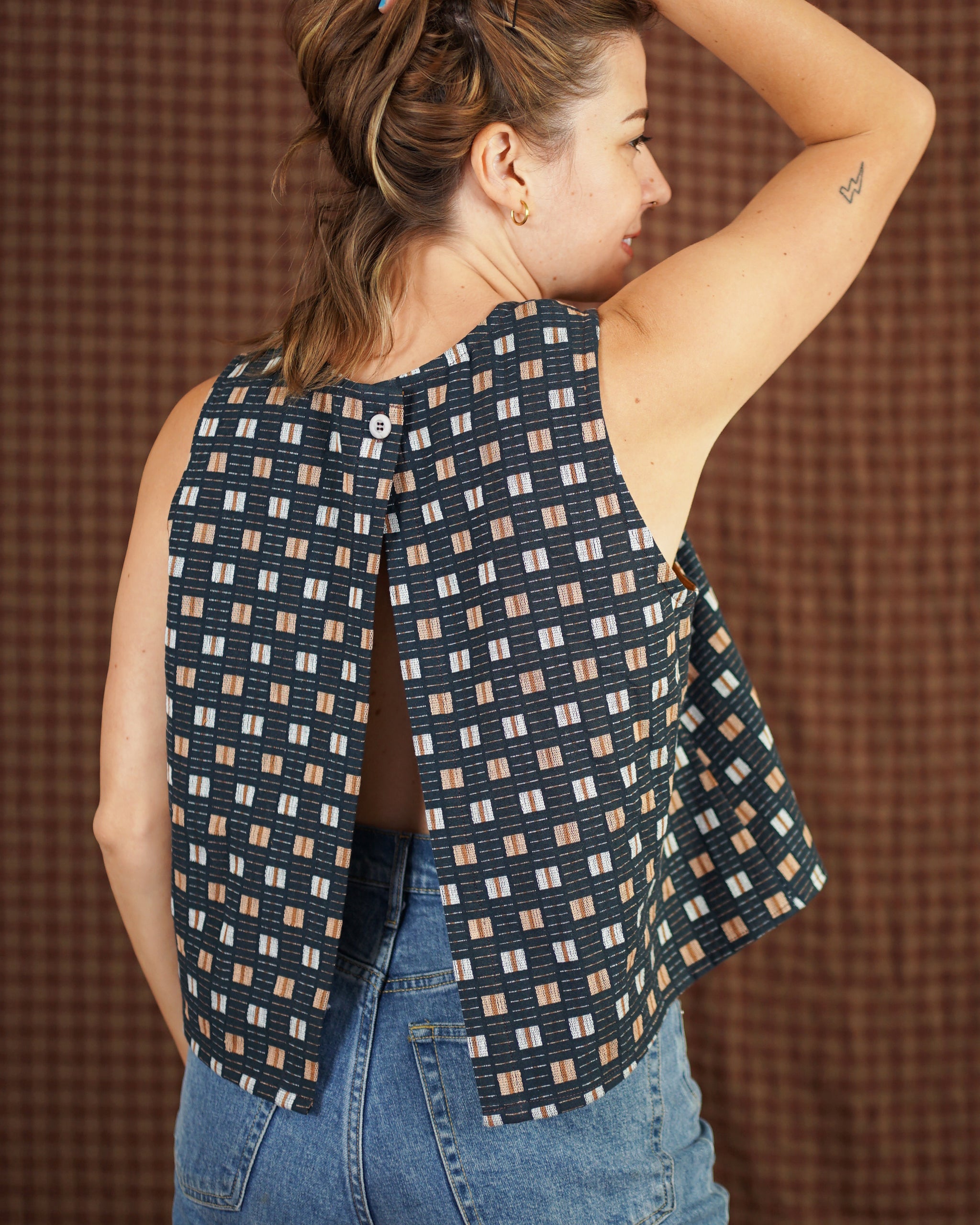 Smock Pattern Open Back Smock Top PDF Sewing Pattern – Matchy Matchy Sewing Club