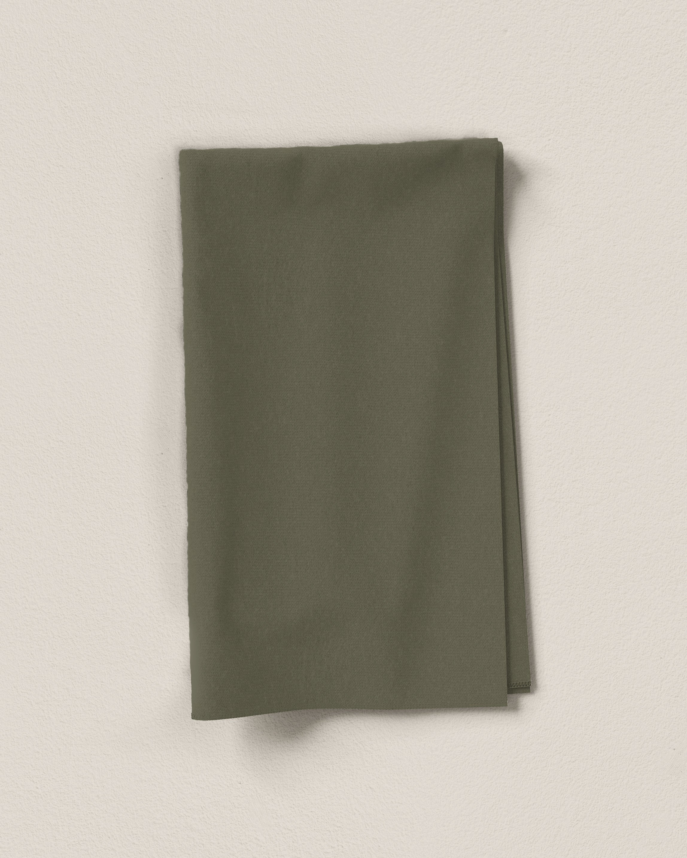 Olive Washed Cotton Poplin