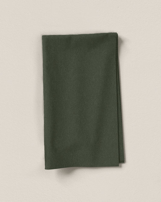 Olive Washed Cotton Twill
