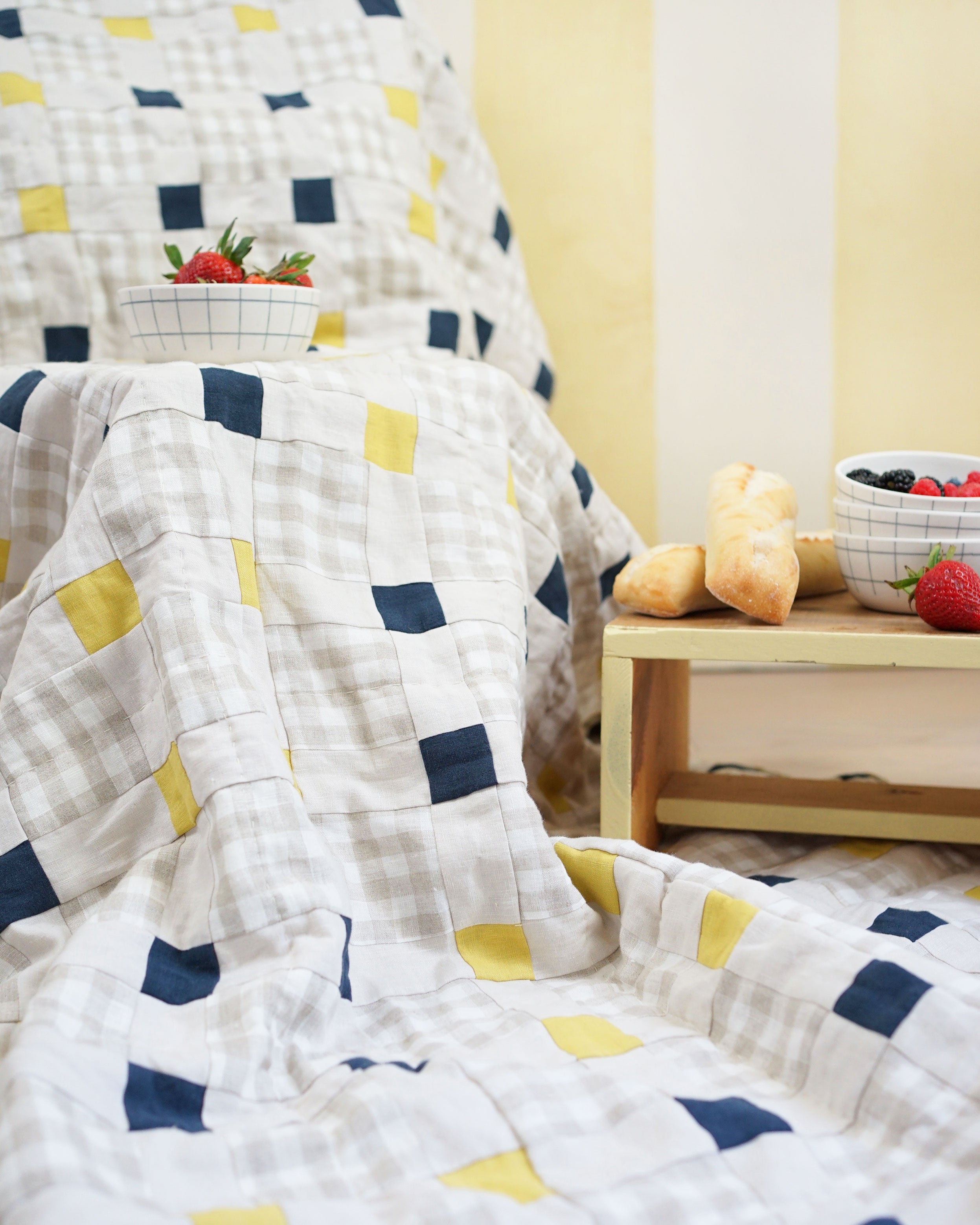 Yellow hot Picnic Quilt