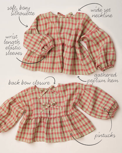 Pintuck Poet Blouse PDF Sewing Pattern