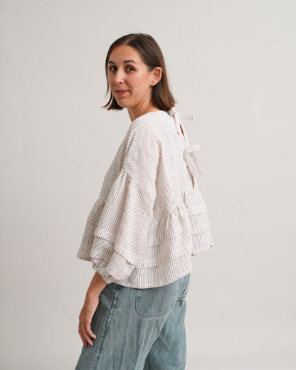 Pintuck Poet Blouse PDF Sewing Pattern