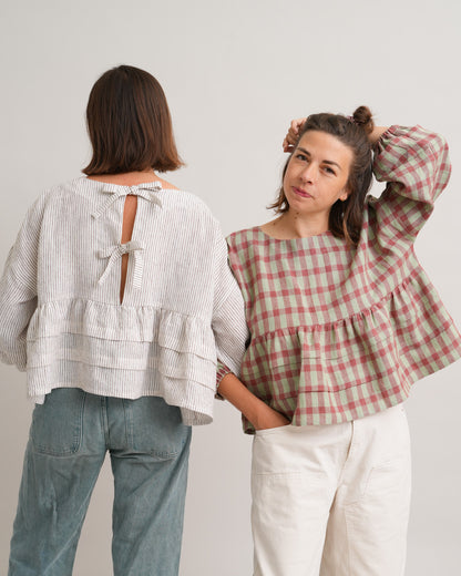 Pintuck Poet Blouse PDF Sewing Pattern