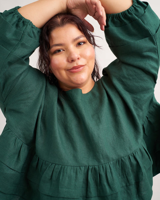 Pintuck Poet Blouse PDF Sewing Pattern