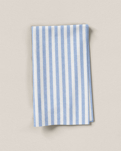Powder Blue Big Market Stripe Cotton
