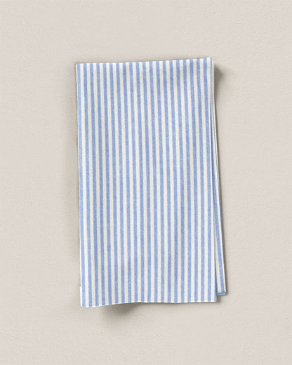 Powder Blue Small Market Stripe Cotton