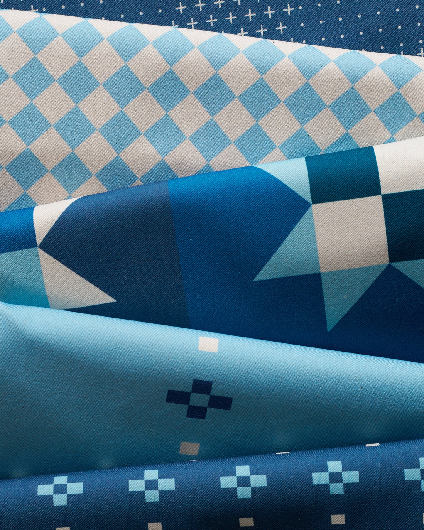 Patchwork Star Washed Cotton Twill