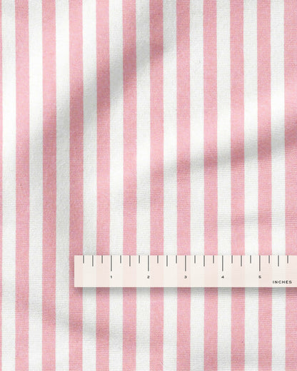 Puff Pink Big Market Stripe Cotton