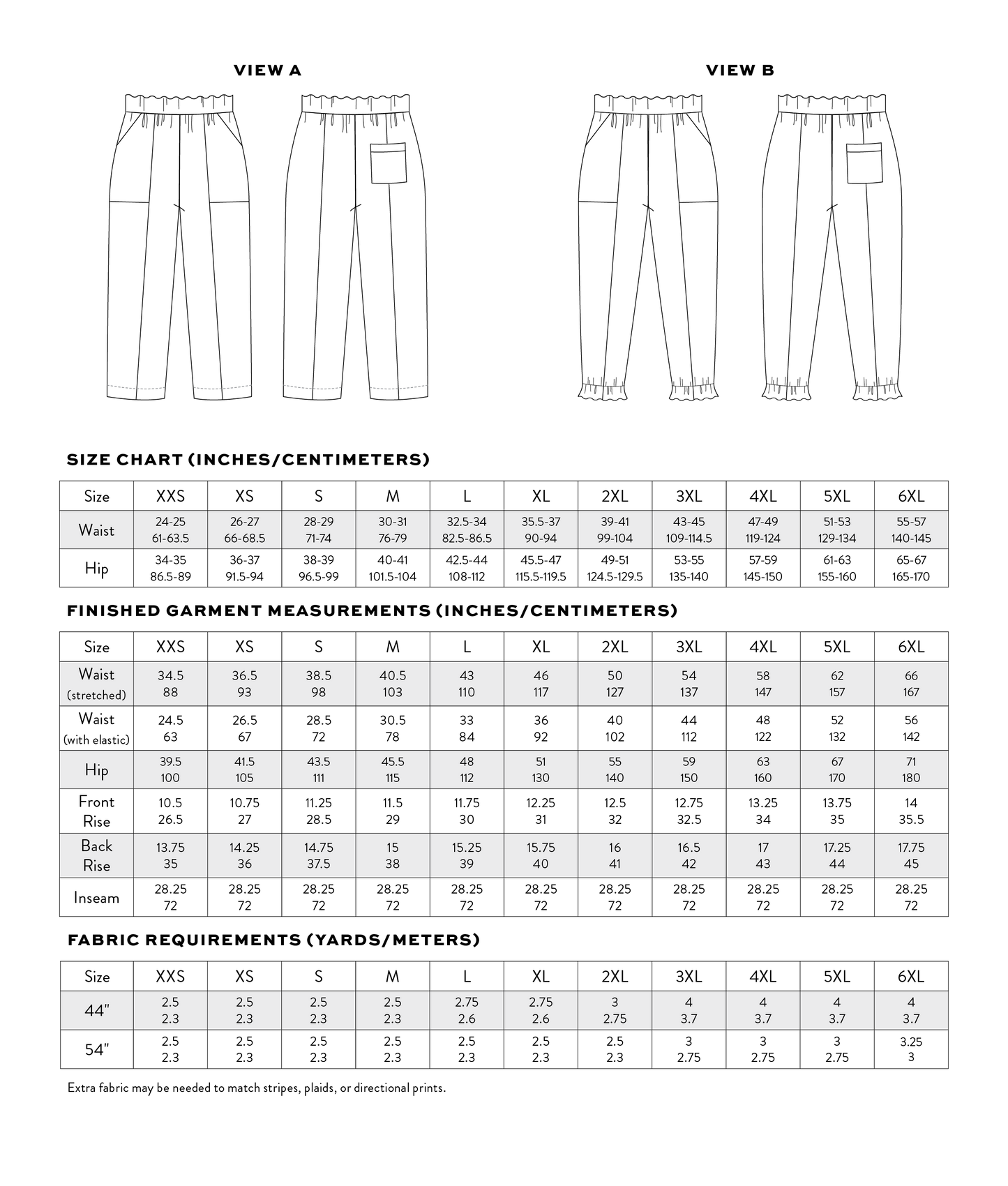 Recess Play Pants PDF Sewing Pattern