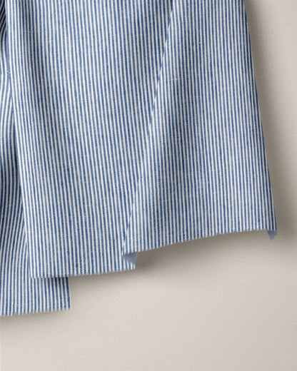 Blue Railroad Stripe Linen