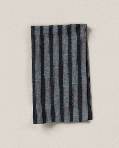 Regatta Blue Dutch Stripe Linen