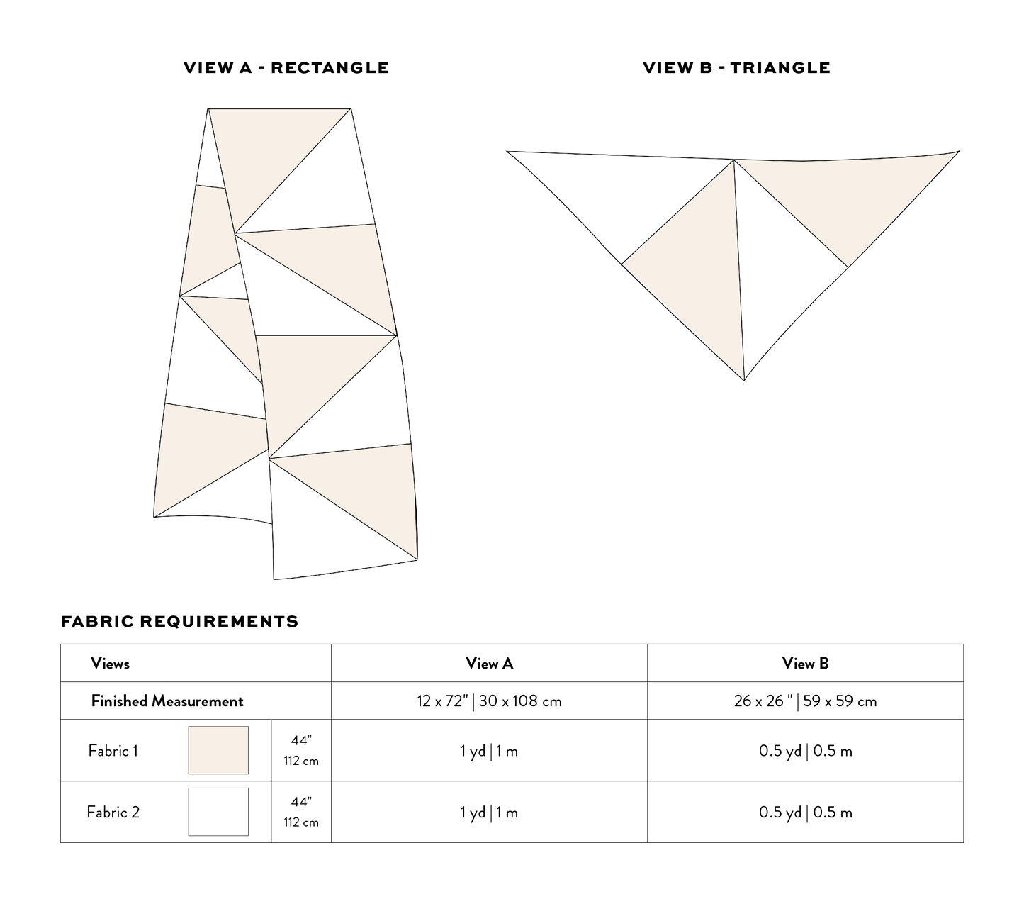 Butter + Sugar Quilt Scarf Bundle PDF Sewing Patterns