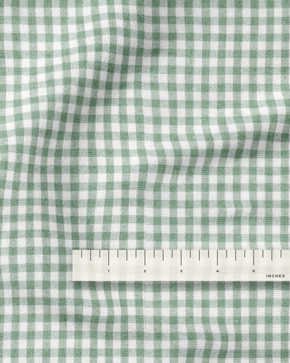Sage Kitchen Gingham Cotton