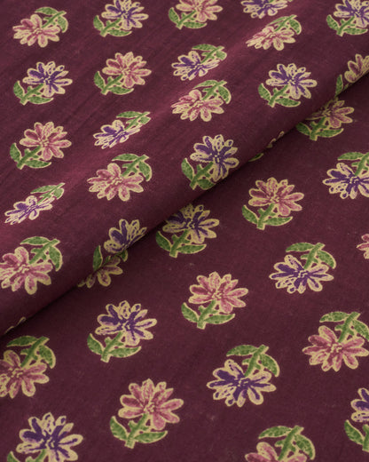 Sangria Bloom Block Print
