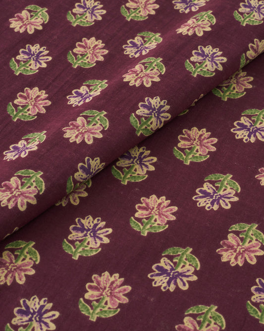 Sangria Bloom Block Print