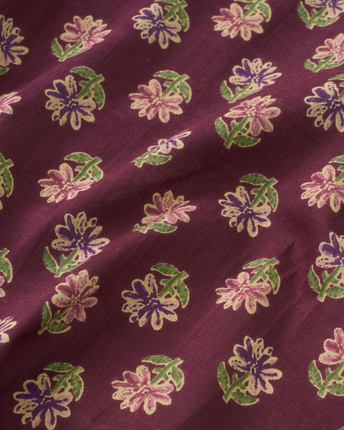Sangria Bloom Block Print