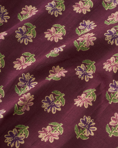 Sangria Bloom Block Print