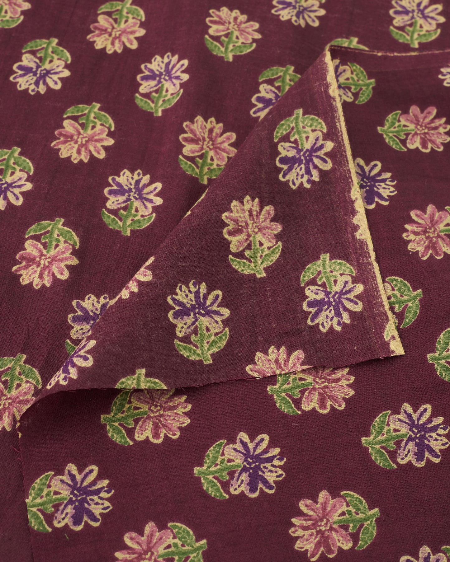 Sangria Bloom Block Print