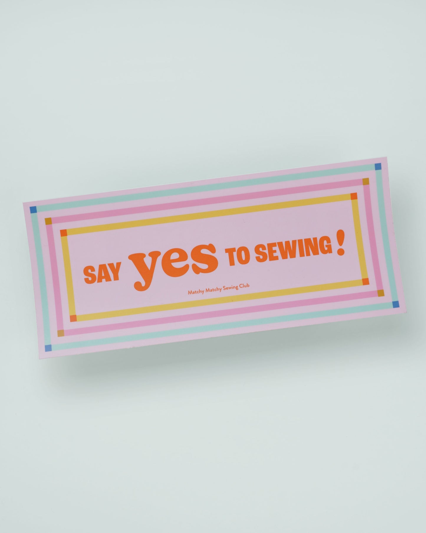 Say Yes to Sewing Bumper Sticker
