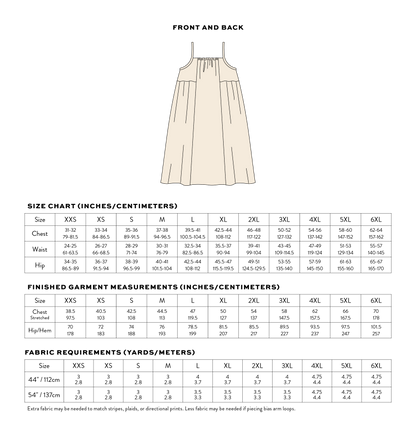 Schoolhouse Sundress PDF Sewing Pattern