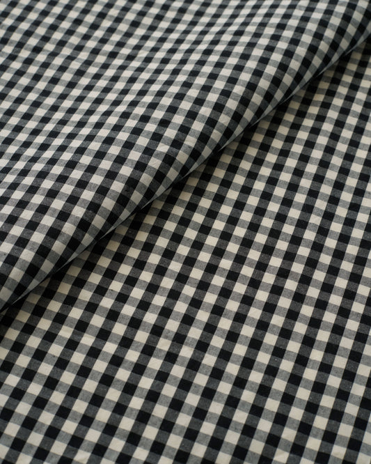 Black Petite Gingham Premium Cotton