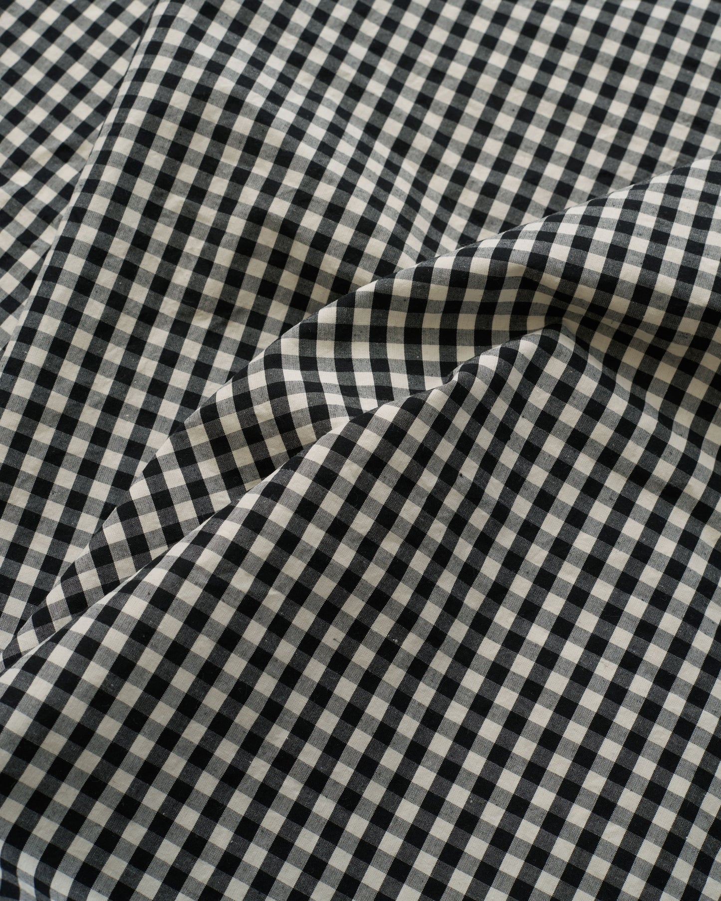 Black Petite Gingham Premium Cotton