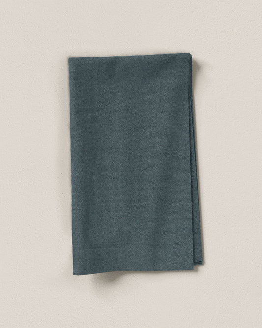 Smoke Blue Cotton Linen Twill