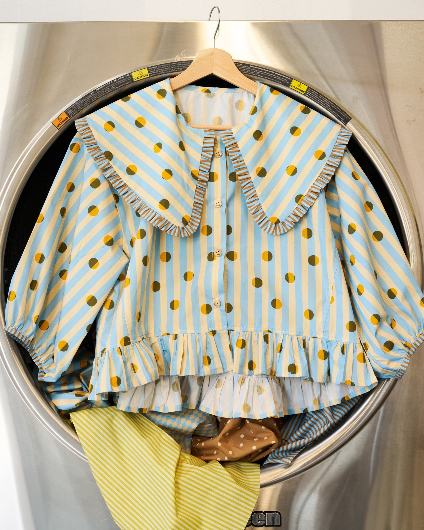 Dot and Stripe Smooth Cotton Poplin