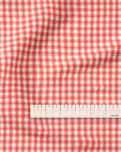 Strawberry Cafe Check Cotton