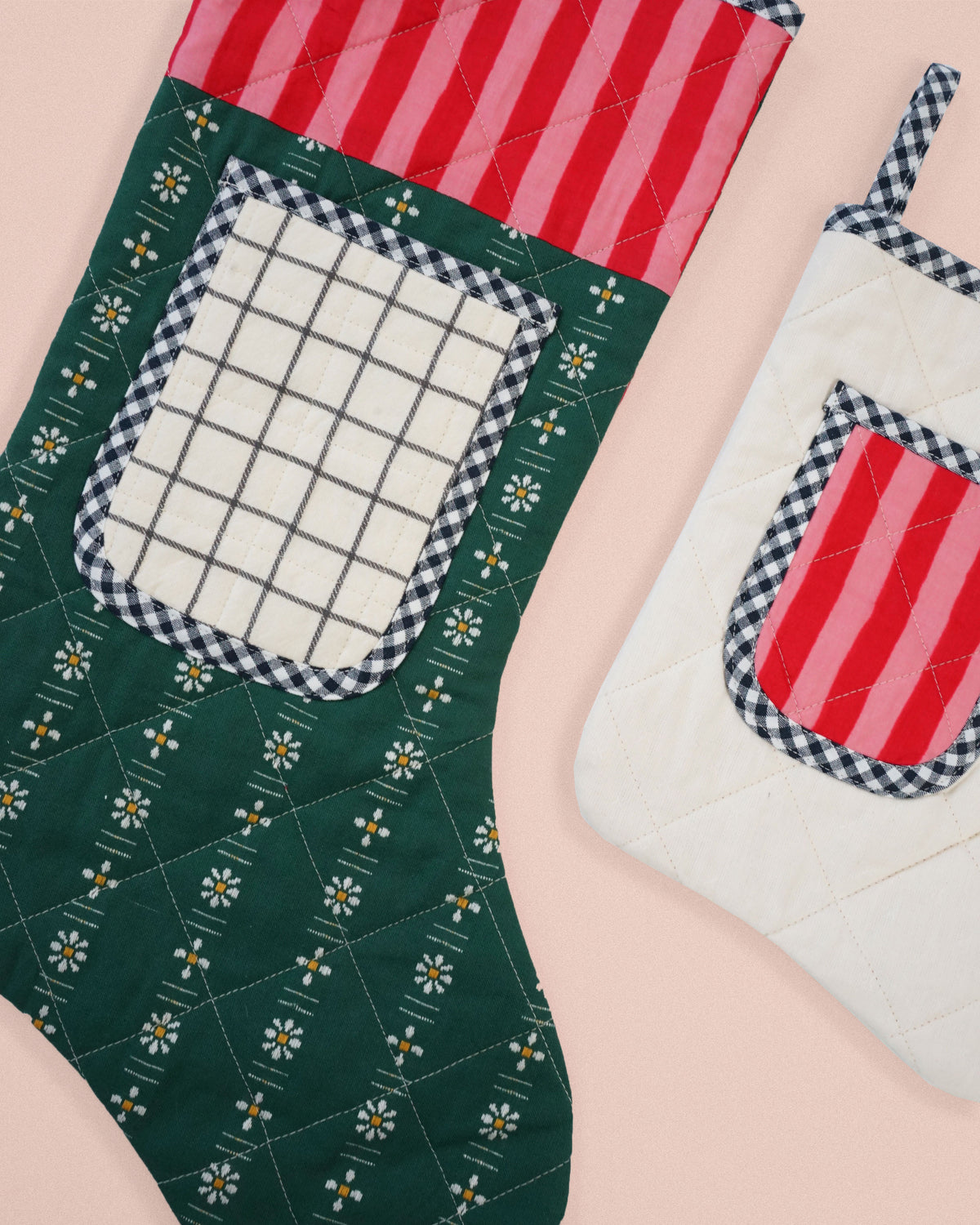 Quilted Pocket Stocking PDF Sewing Pattern – Matchy Matchy Sewing Club