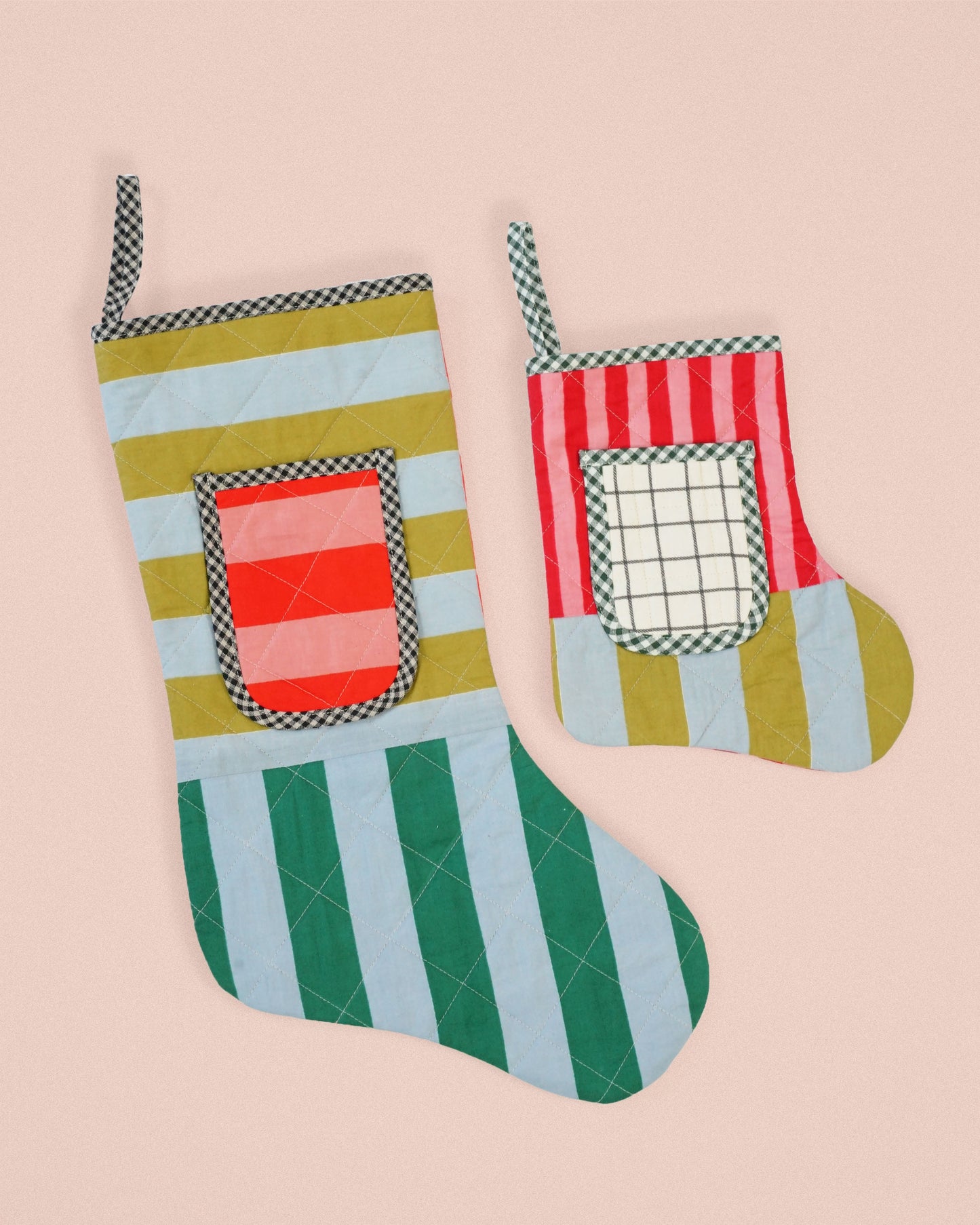 Quilted Pocket Stocking PDF Sewing Pattern