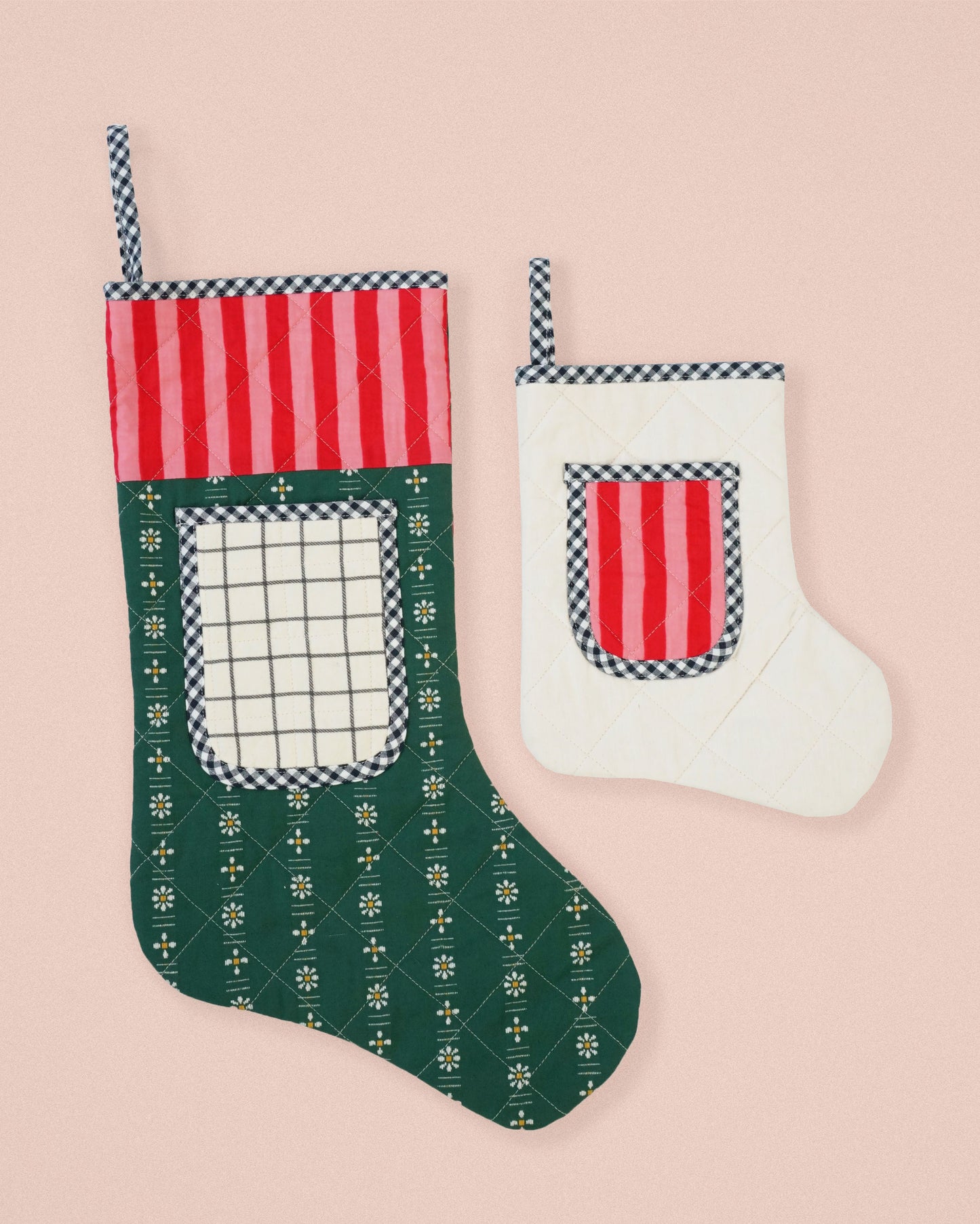 Quilted Pocket Stocking PDF Sewing Pattern